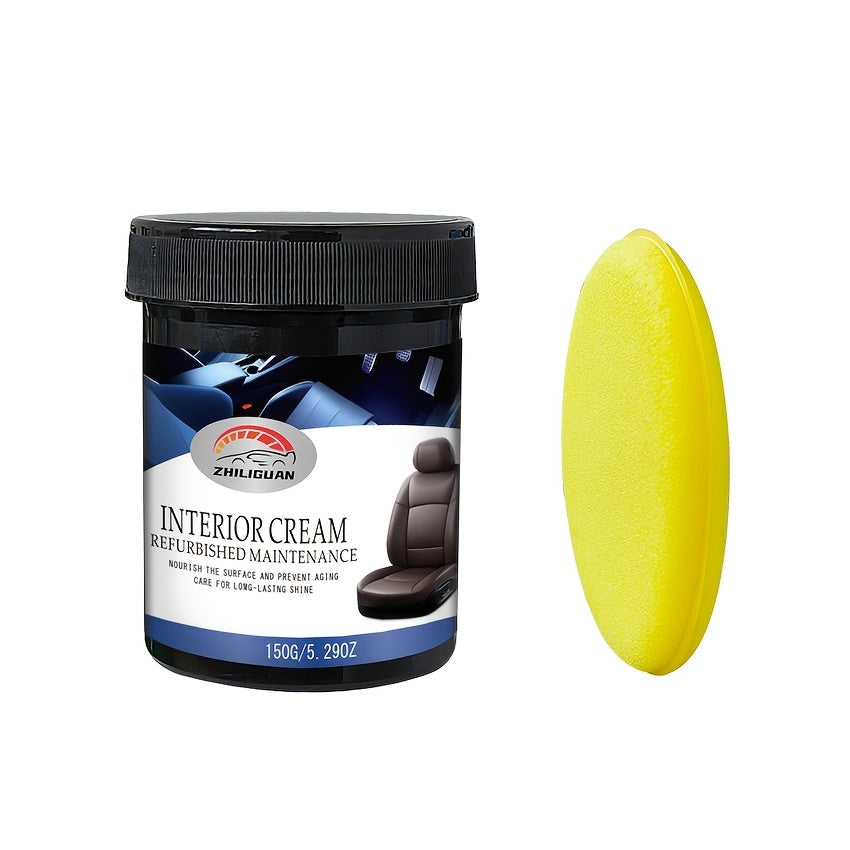 Car Interior Wax - Leather/Plastic/Vinyl Shine & UV Protection