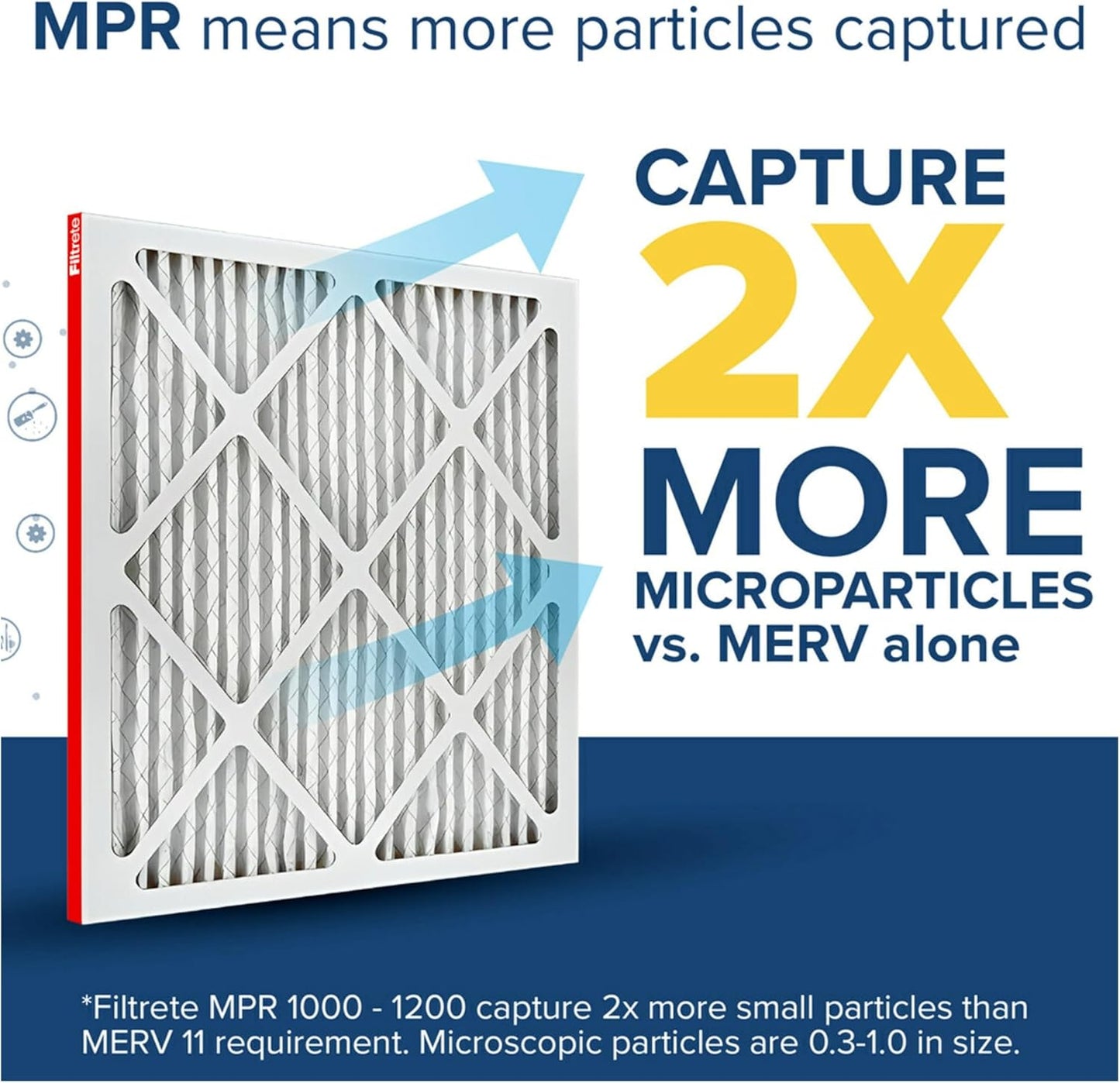 16x30x1 MERV 11 Air Filter 4-Pack - Allergen Defense HVAC