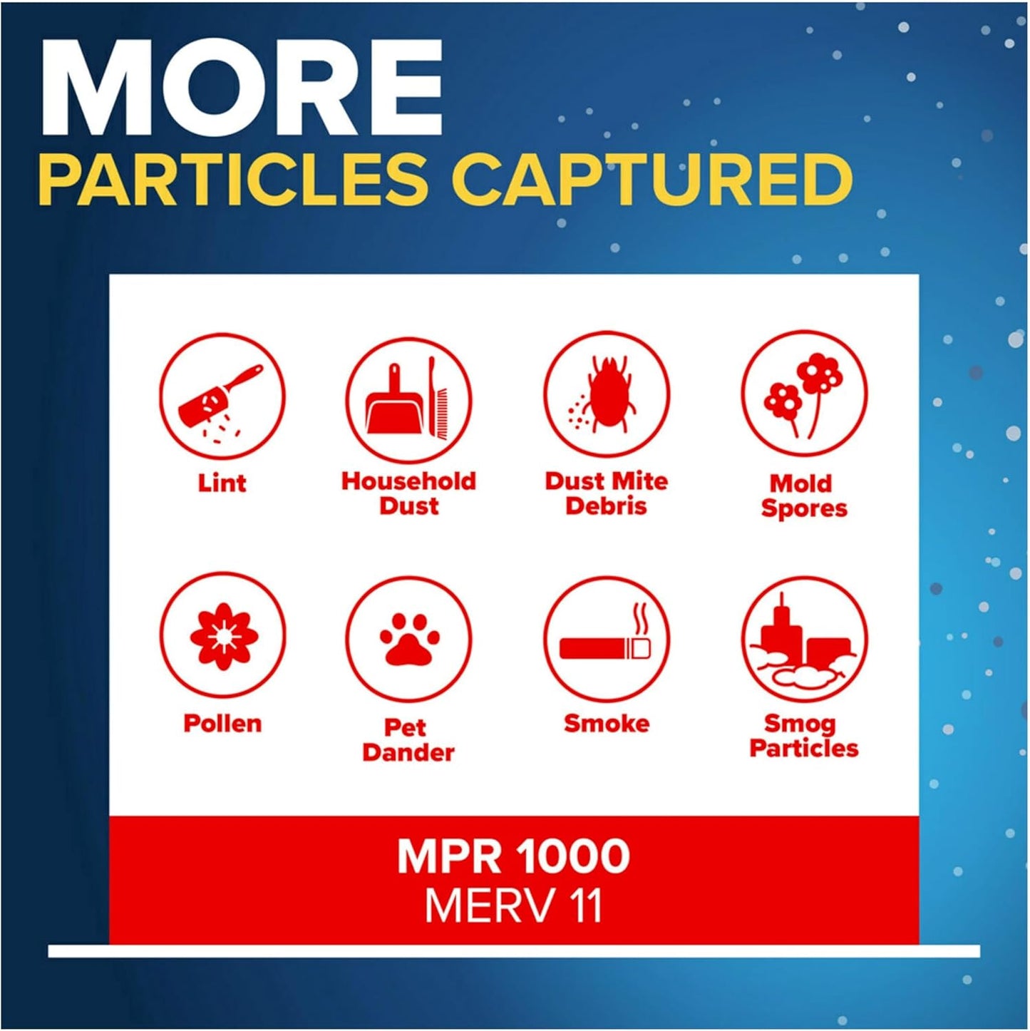 16x30x1 MERV 11 Air Filter 4-Pack - Allergen Defense HVAC