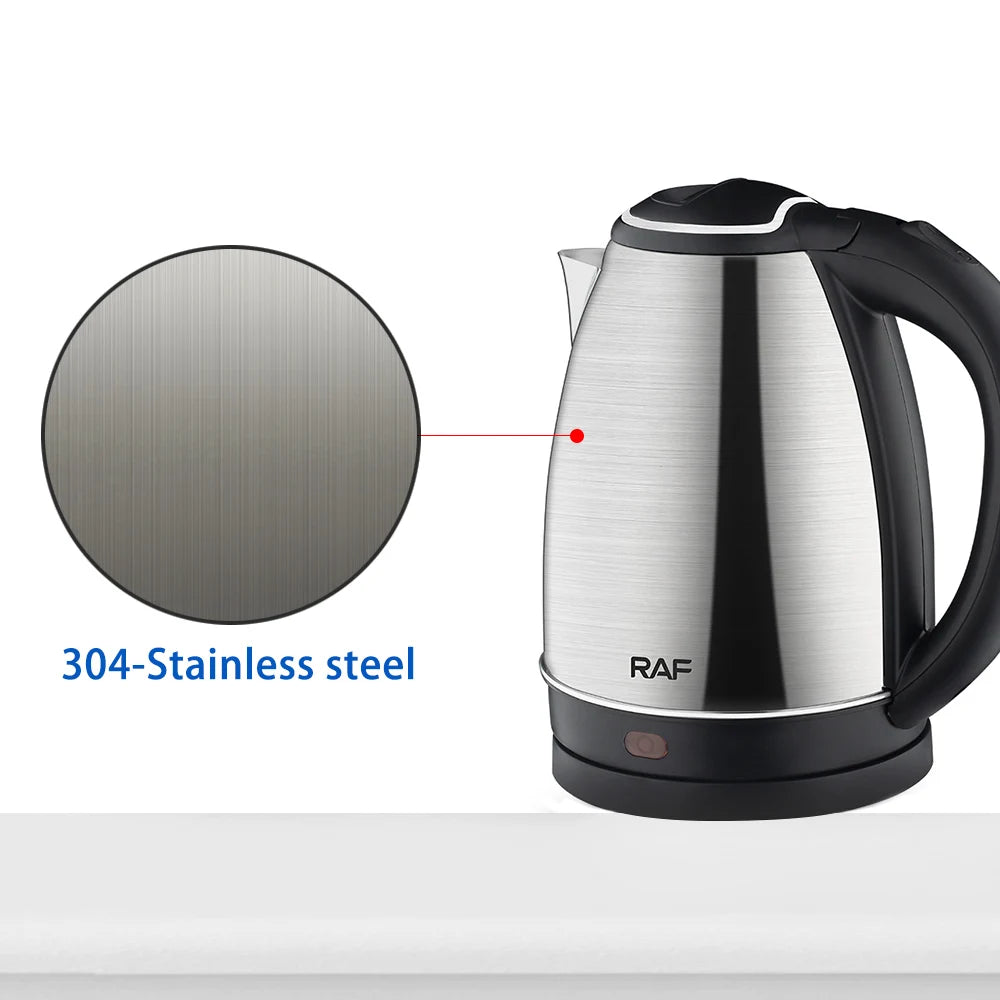 2L Electric Kettle 1500W Stainless Steel Smart Kitchen Appliance