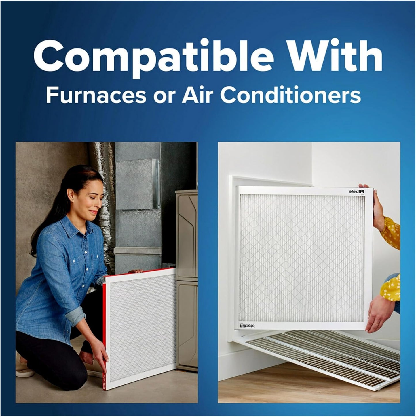 16x30x1 MERV 11 Air Filter 4-Pack - Allergen Defense HVAC