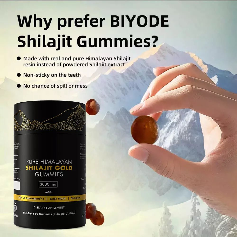 Shilajit Gummies 3000mg: Energy & Immune Boost