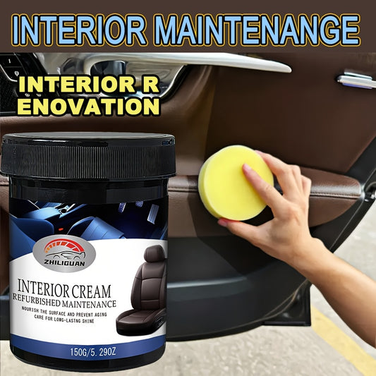 Car Interior Wax - Leather/Plastic/Vinyl Shine & UV Protection