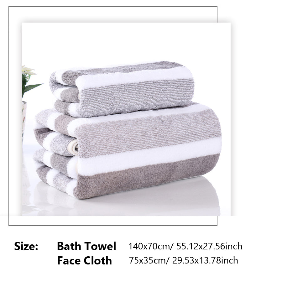 Soft Absorbent Bath Towel - Gentle Skin Touch