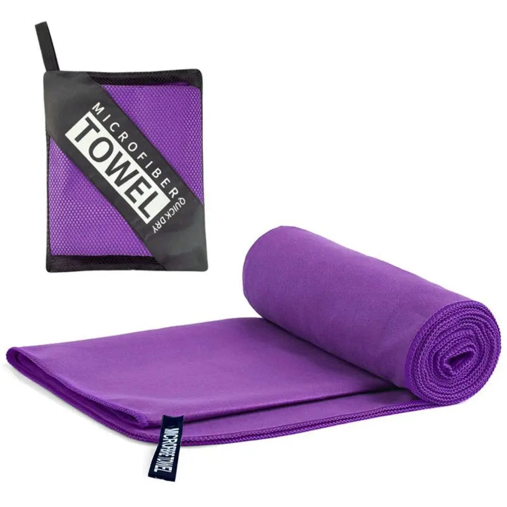 Double-Sided Velvet Microfiber Towel - Quick-Dry Yoga & Gym